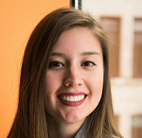 Retrato de Victoria Lawson, CFO e líder de empresa de negociação financeira